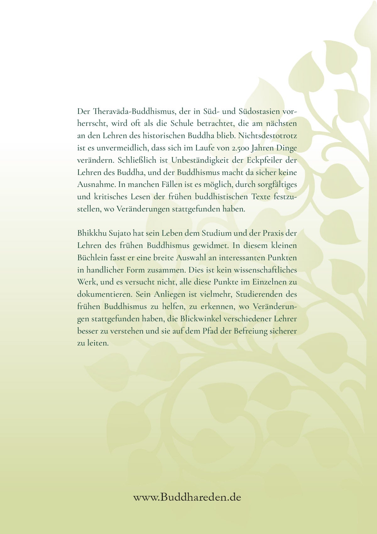 Früher Buddhismus und Theravāda – eine Checkliste der Unterschiede