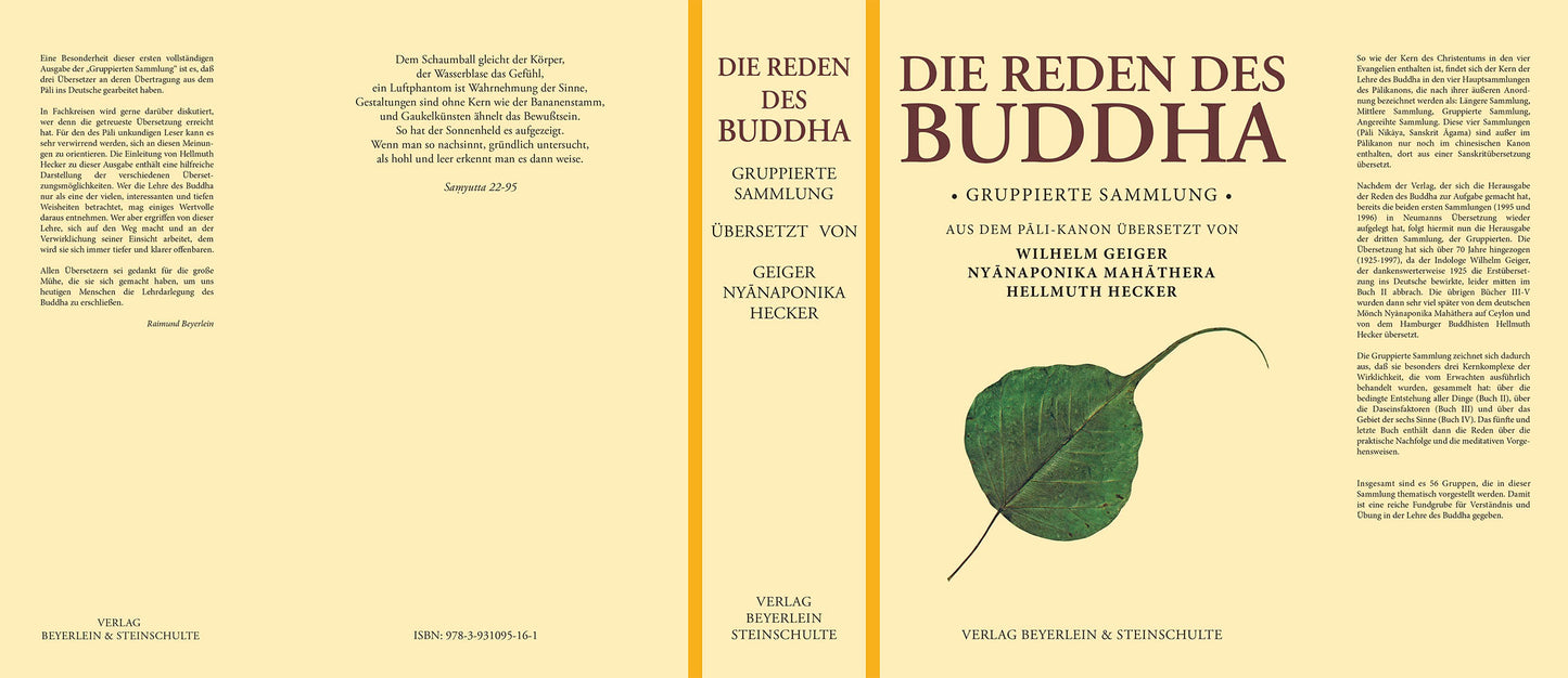 Die Reden des Buddha – Gruppierte Sammlung