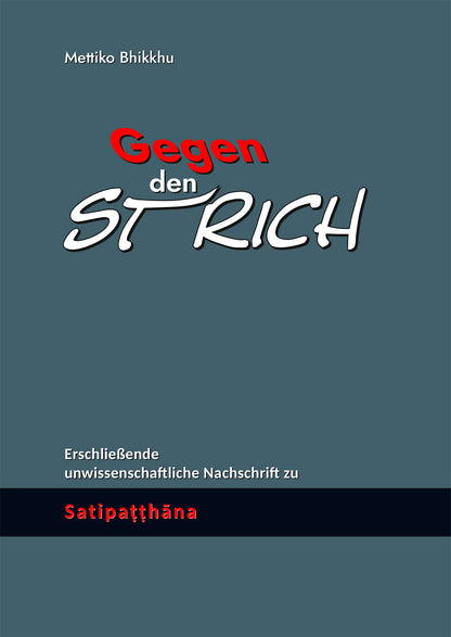 Gegen den Strich – erschließende unwissenschaftliche Nachschrift zu Satipaṭṭhāna