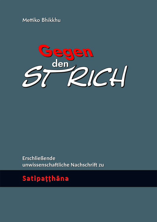 Gegen den Strich – erschließende unwissenschaftliche Nachschrift zu Satipaṭṭhāna